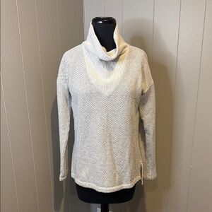 Z Sanctuary Women’s XS White Cowl Neck Sweater with Soft Texture